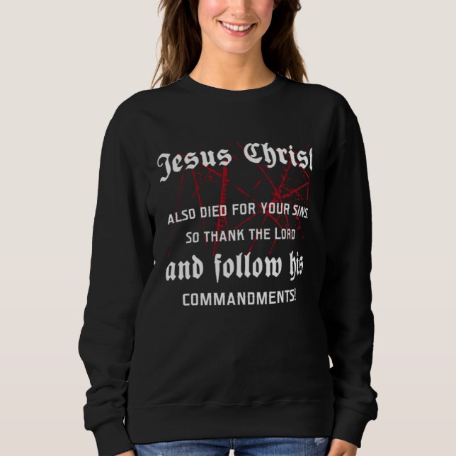 Moletom Jesus Christ Bible Faith God Christianity (Frente)