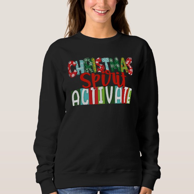 Moletom Jesus Christians Christmas Spirit Activate Religio (Frente)