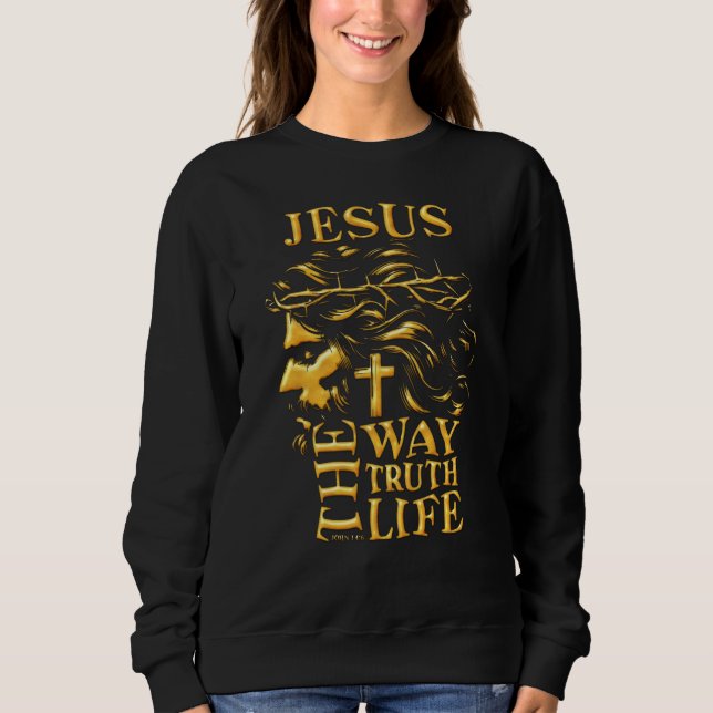 Moletom Jesus, como a vida da verdade (Frente)