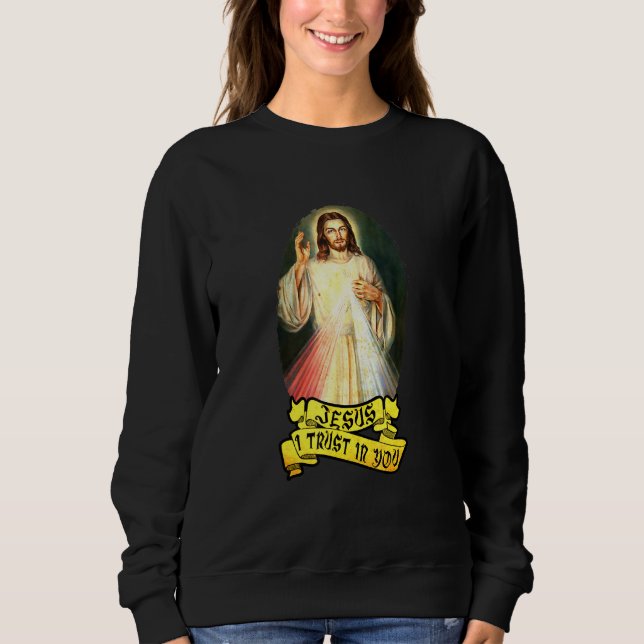 Moletom Jesus, Confio Em Sua Pessoa Católica (Frente)