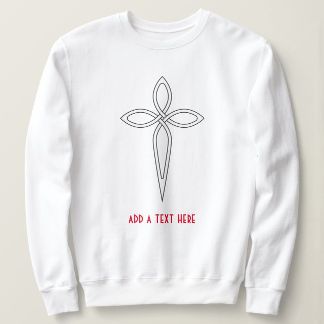 Moletom Jesus Cristo Cross Sweshirt (Frente do Design)