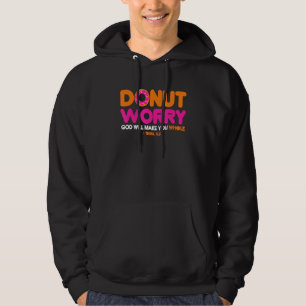 Moletom Jesus Cristo Donut Não Se Preocupe Novidade Gráfic