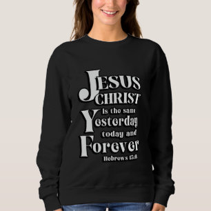 Moletom Jesus Cristo é o Mesmo Hebreus 138 Escritura Bíbli