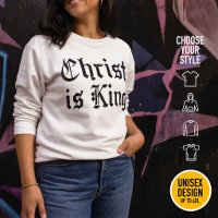 Jesus Cristo É Rei Arte Grunge Gothic Blackletter