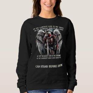Moletom Jesus Cross Knight Templat My Dark God Is My