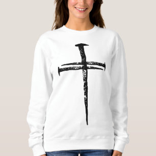 Moletom Jesus Cross Três Unhas Christian Vintage