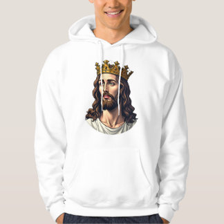Moletom Jesus Crowned King Vintage Engraving Faith Shirt (