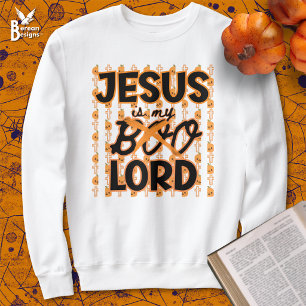 Moletom Jesus divertido é meu Senhor Não Boo Halloween cri