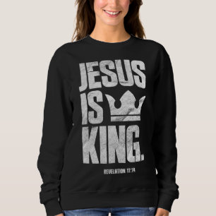 Moletom Jesus é a citação da Bíblia cristã-rei