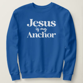 Moletom Jesus é a minha âncora fé cristã inspiração