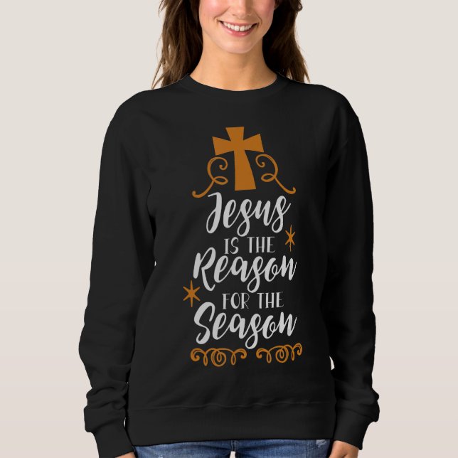 Moletom Jesus É A Razão Do Cristão De Natal (Frente)