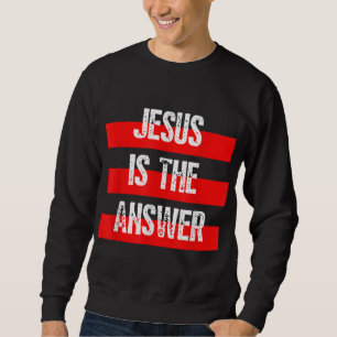 Moletom Jesus é a resposta, fé em Deus, Bíblia cristã
