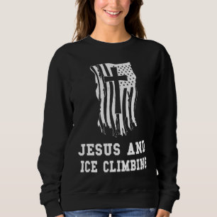 Moletom Jesus e Escalada de Gelo para um Fã Cristão de Jes