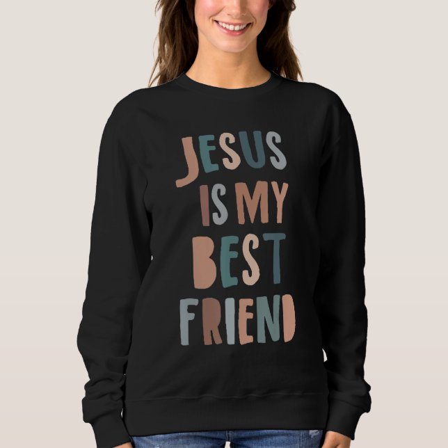 Moletom Jesus É Meu Melhor Amigo Fé Cristã Deus (Frente)