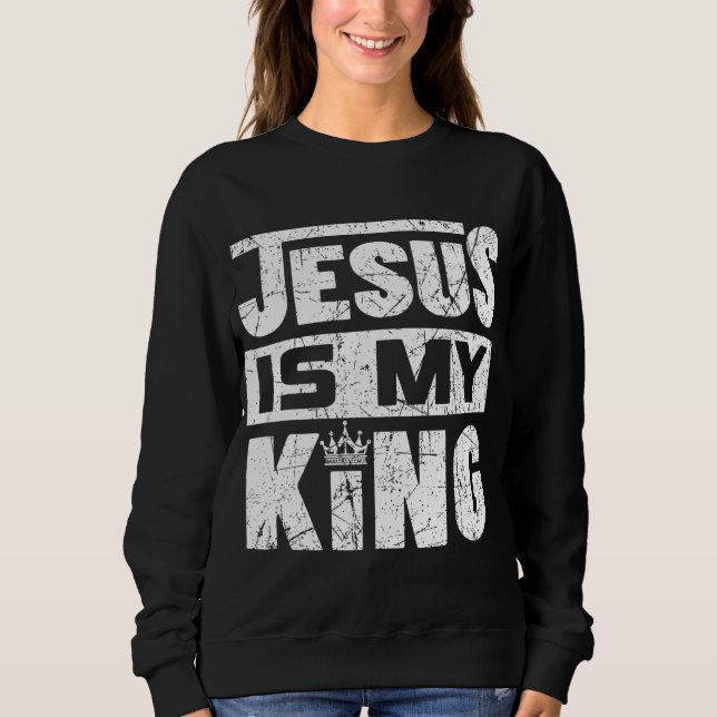 Moletom Jesus é meu rei (Frente)
