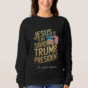 Moletom Jesus é meu salvador, Trump é meu presidente