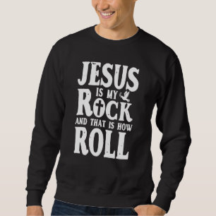 Moletom Jesus É Minha Pedra E É Assim Que Eu Lanço Religio