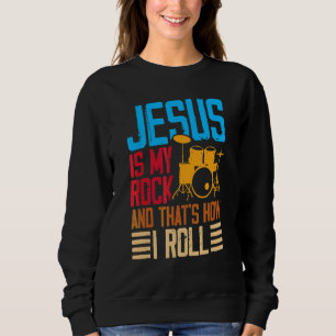 Moletom Jesus É Minha Pedra E É Assim Que Eu Rolo Christia