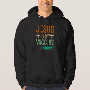 Moletom Jesus é minha vacina, fé cristã Jesus anti-Vax