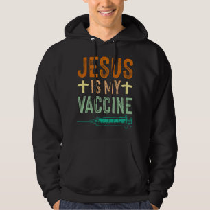 Moletom Jesus É Minha Vacina Fé Cristã Jesus Anti Vax