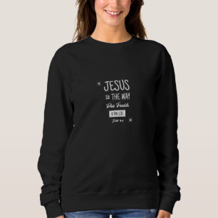 Moletom Jesus é o Caminho a Verdade e a Vida Bíblia João