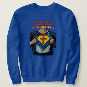 Moletom JESUS é o meu Super-herói - Cristão
