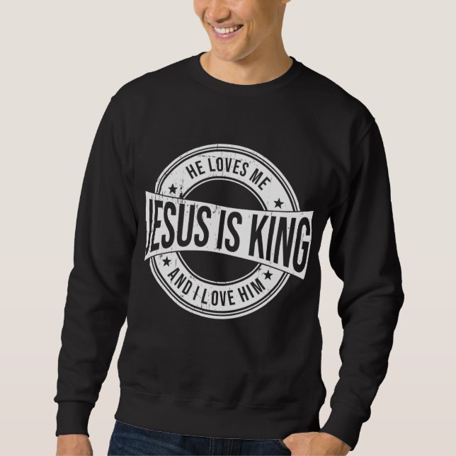 Moletom Jesus é rei (Frente)