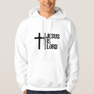 Moletom Jesus é Senhor Cruz Fé Cristã Bíblia Deus santo