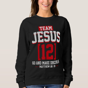 Moletom Jesus e time de beisebol Jesus cristão Mateus 28