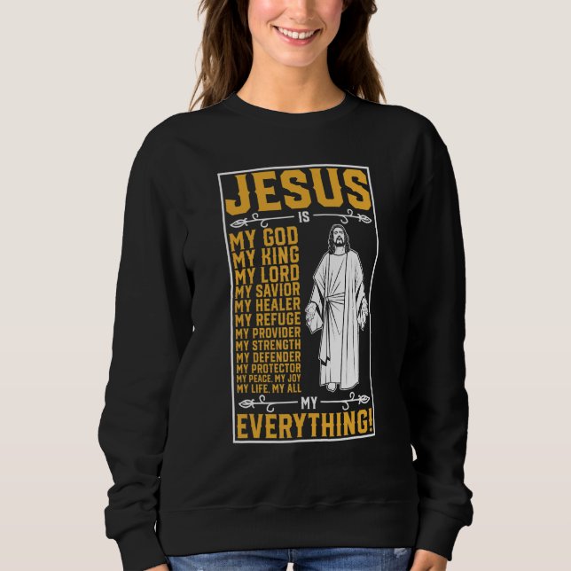 Moletom Jesus é tudo meu Deus cristão (Frente)