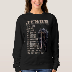 Moletom Jesus é tudo meu Deus, meu Senhor Salvador W
