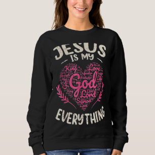 Moletom Jesus é tudo minha fé cristã Deus Jesus H