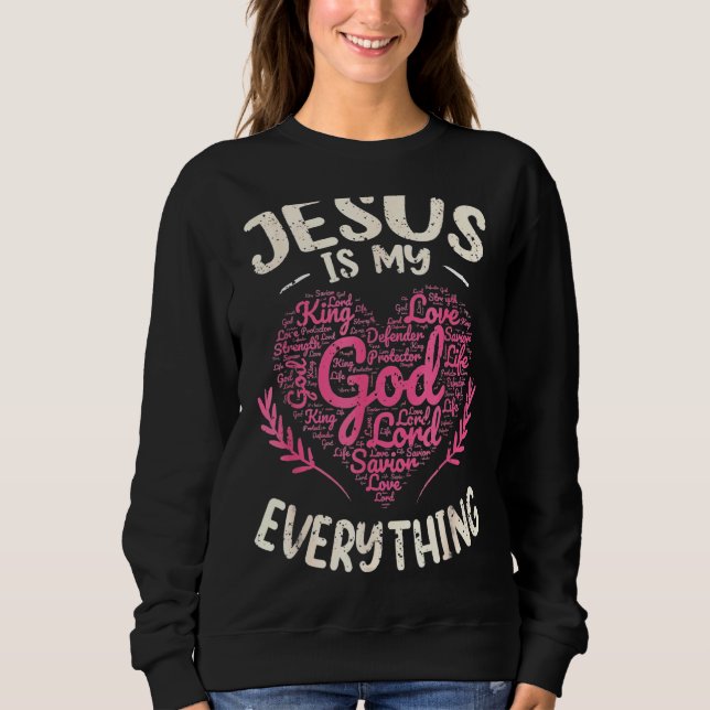 Moletom Jesus é tudo minha fé cristã Deus Jesus H (Frente)
