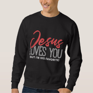 Moletom Jesus Engraçado Presente - Jesus te ama, mas eu so