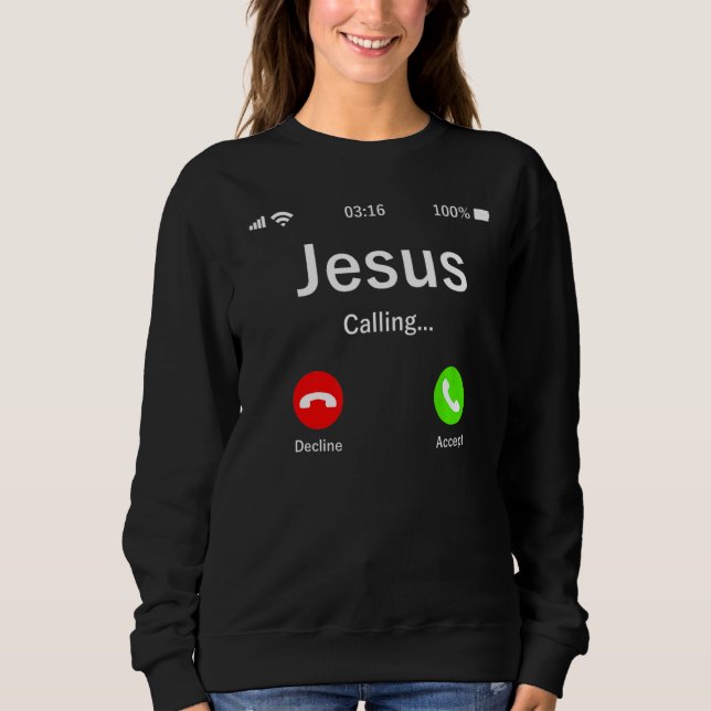 Moletom Jesus Está Chamando Cristão (Frente)