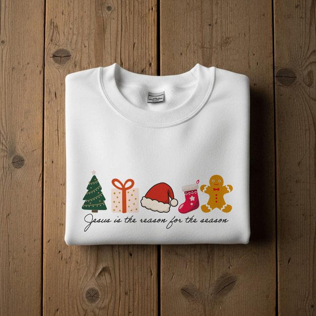 Moletom Jesus Is the Reason for the Season Icons  (Criador carregado)