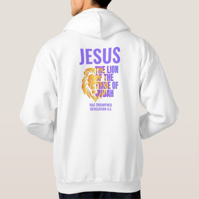 Moletom JESUS LION DA TRIBE DE JUDAH Christian (Verso)