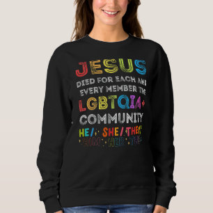 Moletom Jesus Morreu Por Cada Membro Da Lgbtqia+