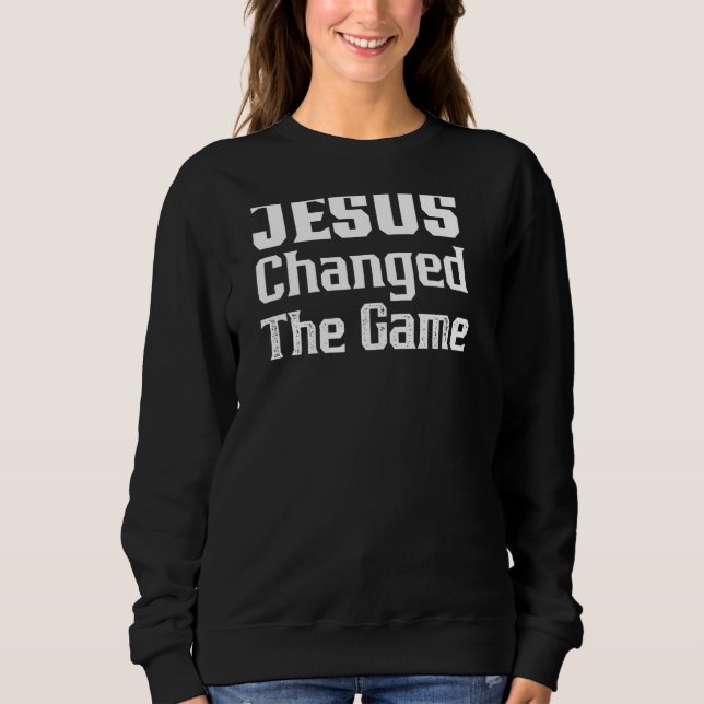 Moletom Jesus Mudou O Jogo Gráfico Cristão (Frente)