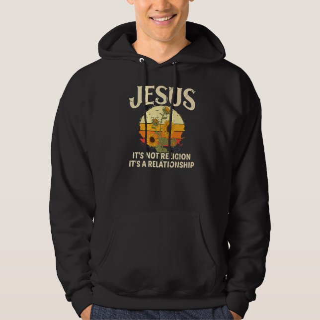 Moletom Jesus Não é uma religião É uma relação Sunf (Frente)