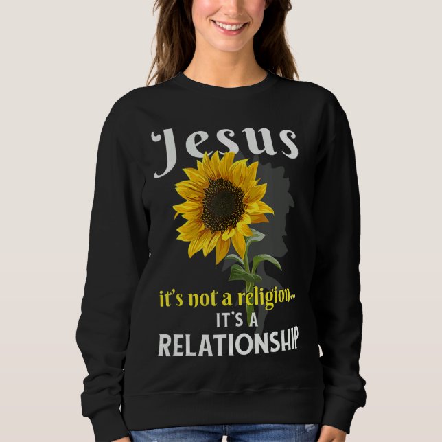 Moletom Jesus Não é uma religião É uma relação Sunf (Frente)