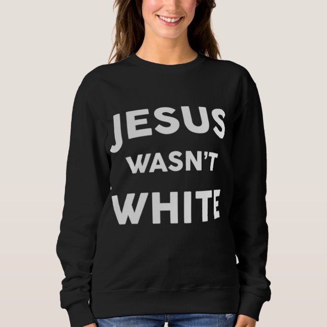 Moletom Jesus não era religioso engraçado branco (Frente)