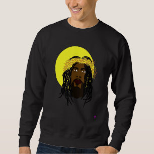 Moletom Jesus negro afro-americano com dreadlocks