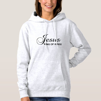 Moletom Jesus Rei dos Reis Hoodie de Mulheres