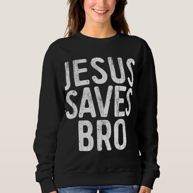 Moletom Jesus salva a religião cristã (Frente)