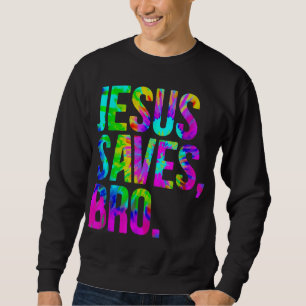 Moletom Jesus Salva Bro Tie Dye Christian Faith Jesus Love