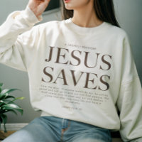 Jesus Salva | Estética cristã Unisex Roupa