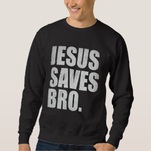 Moletom Jesus Salva Irmão - Religião Cristã Engraçada Vint