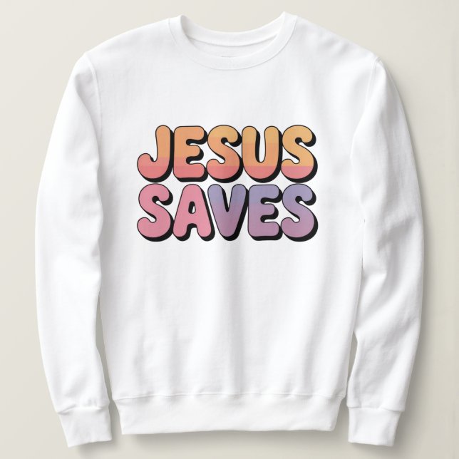 Moletom Jesus saves (Frente do Design)