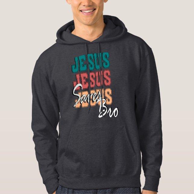 MOLETOM JESUS SAVES BRO VINTAGE (Frente)